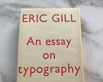 VINTAGE - An Essay on Typography by Eric Gill