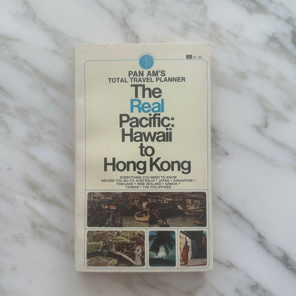 VINTAGE, RARE - Pan Am's Total Travel Planner - The Real Pacific: Hawaii to Hong Kong