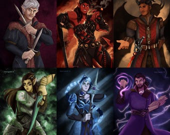 Baldurs Gate 3 Print Set