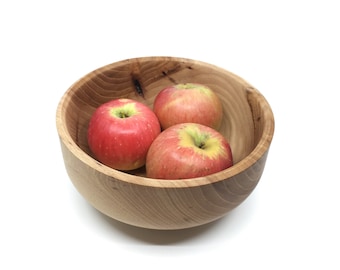 Cuenco de madera de nogal: Centro de mesa decorativo de 8,5" de ancho