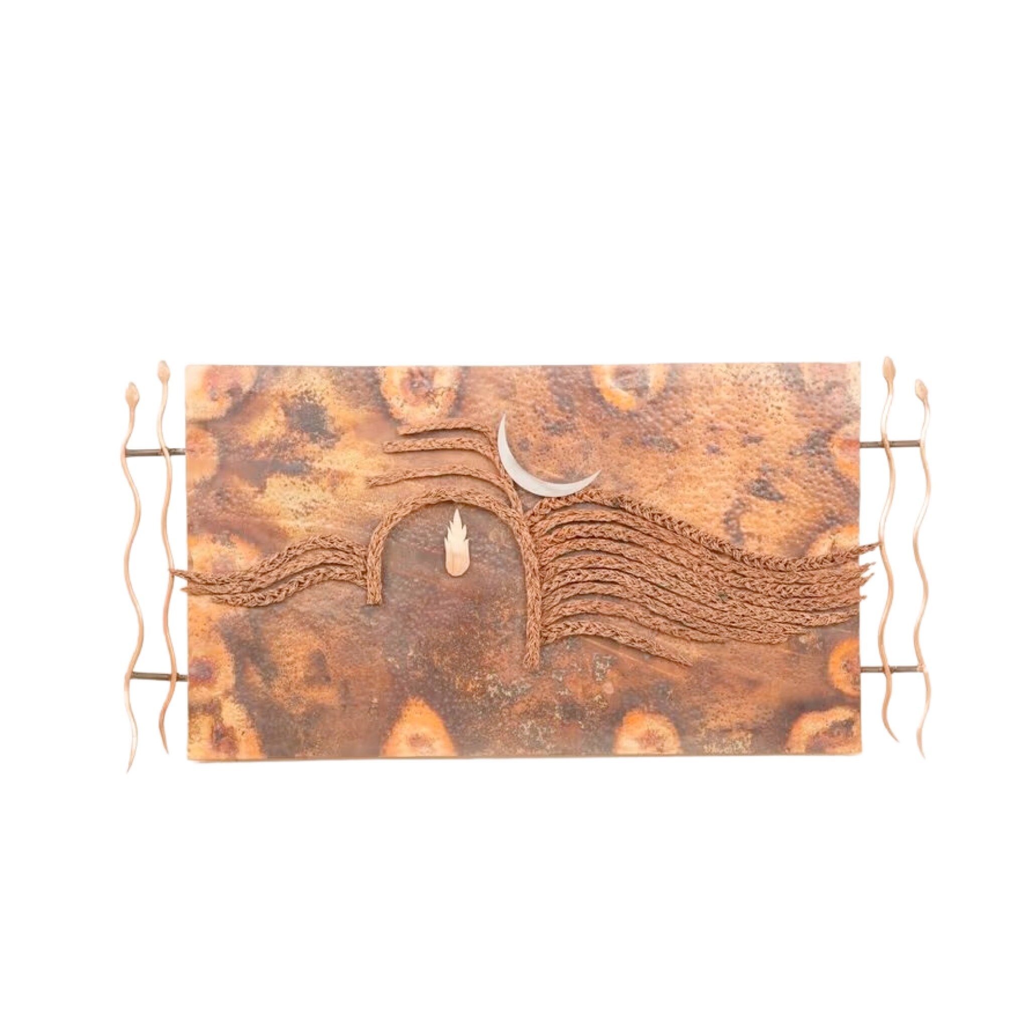 Isha Copper Shiva Wall Panel - Medium