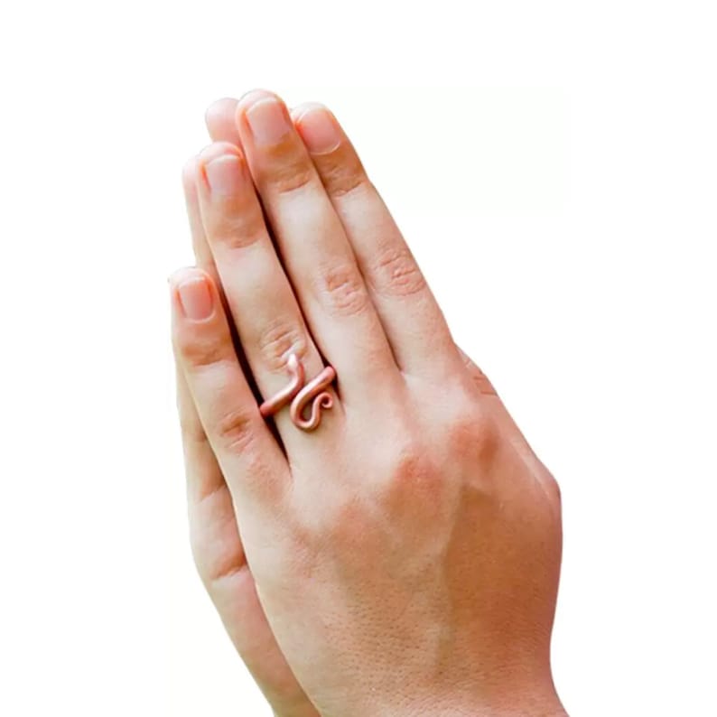 Consecrated Isha Copper Snake Ring. image 1