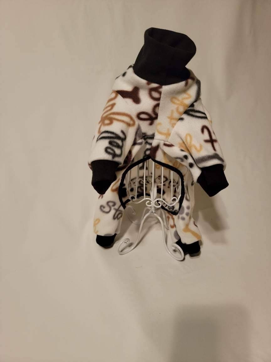 Fleece Dog Pajamas Fleece Onesie Fleece Dog Clothing Pet Clothing Etsy