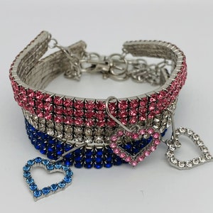 Heart Collar | Pet Heart Jewelry Collar | Heart Dog Collar | Dog Jewelry | Pet Jewelry, Heart Cat Collar, Cat Jewelry