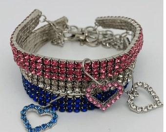 Heart Collar | Pet Heart Jewelry Collar | Heart Dog Collar | Dog Jewelry | Pet Jewelry, Heart Cat Collar, Cat Jewelry