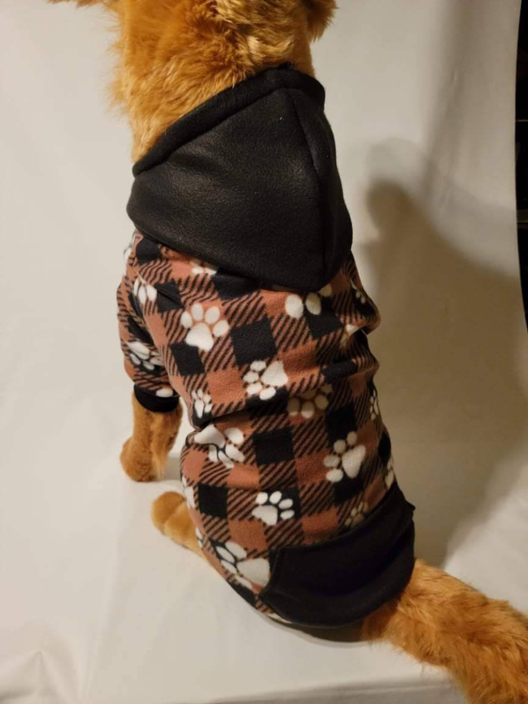 Plaid Fleece Pet Coat Zip up Pet Jacket Dog Jacket pet Etsy