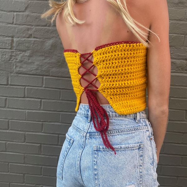 Crocheted Tube Top Etsy