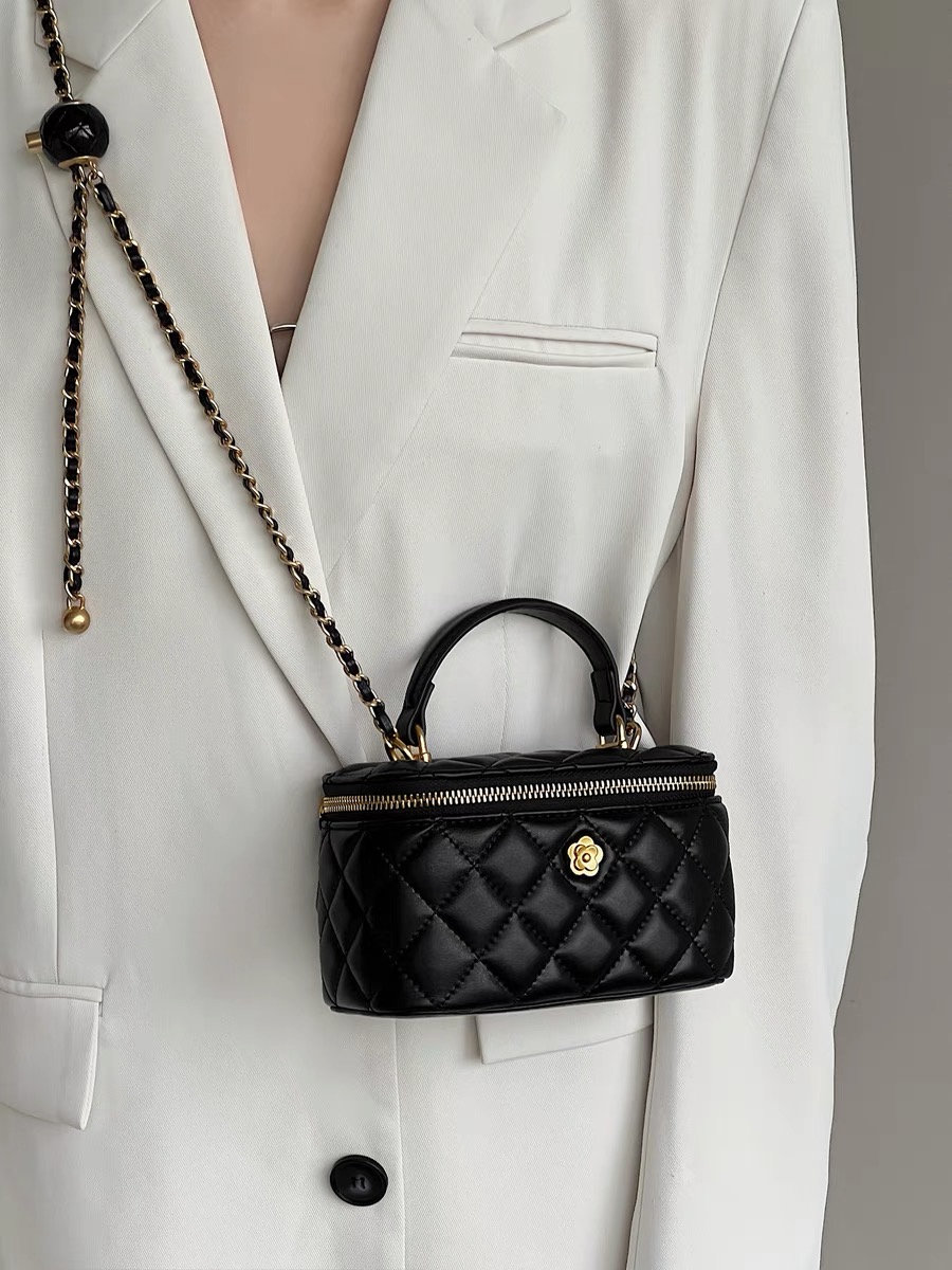 CHANEL 21K Micro Flap Bag w Top Handle Chain New Timeless Luxuries #14 CHANEL 21K Micro Flap Bag w Top Handle Chain New Timeless Luxuries