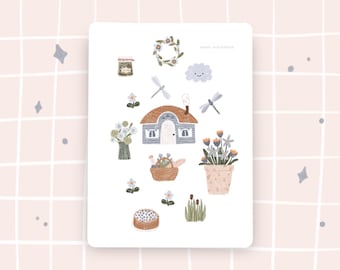Stickersheet Picknick am Teich