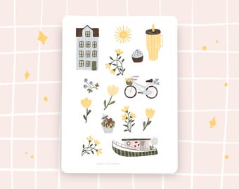 Stickersheet nordischer Sommer