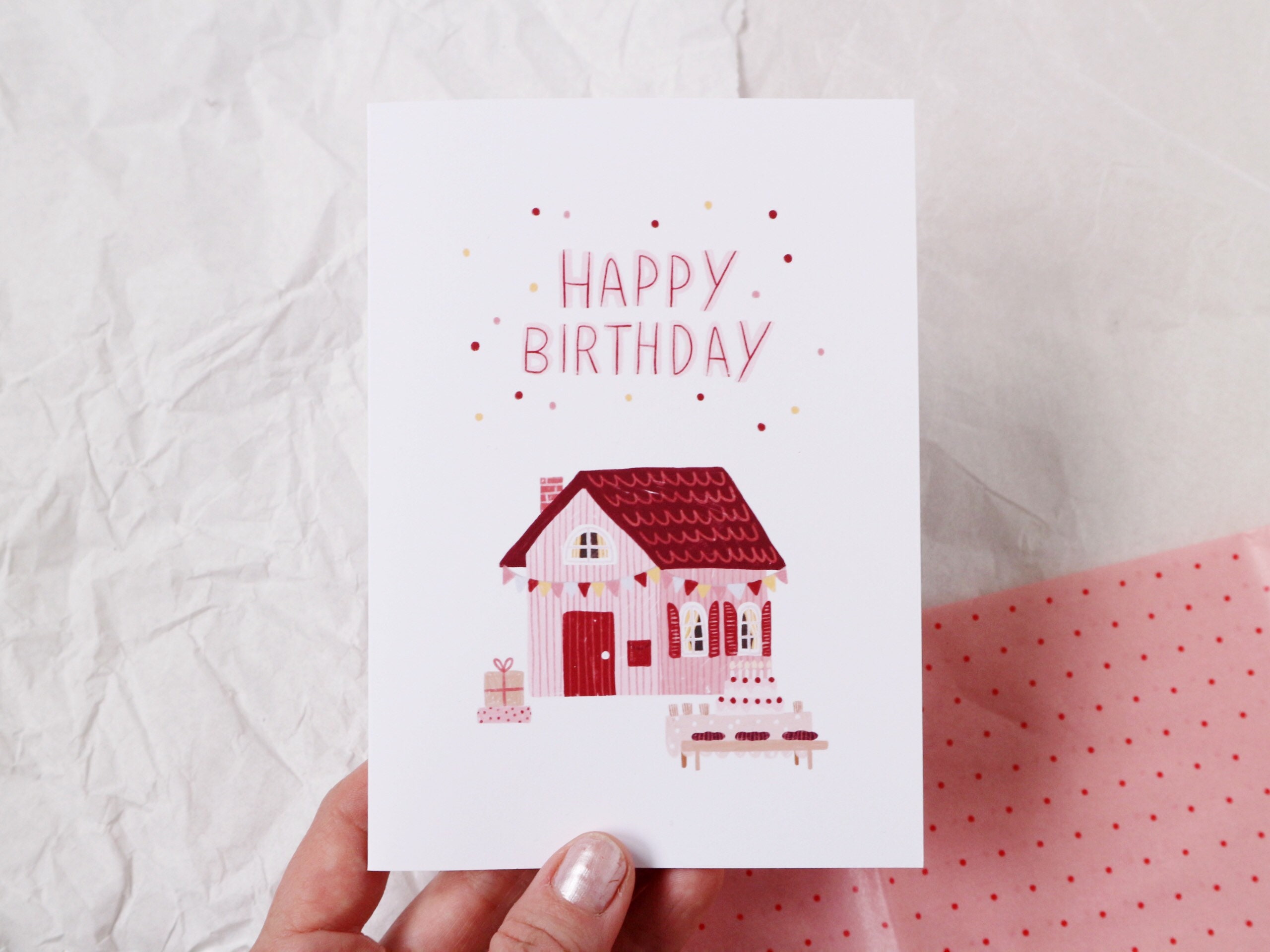 Geburtstagskarte Mit Schwedischer Flagge - Premium Grußkarte Mit Umschlag