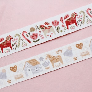 Washi Tape Dalapferd Schweden Haus Winter Washi Samples