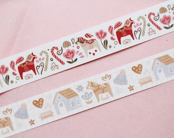 Washi Tape Dalapferd Schweden Haus Winter Washi Samples