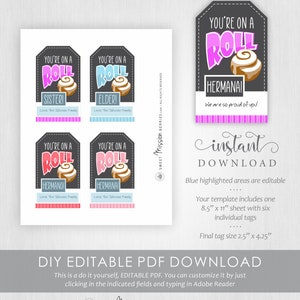 Missionary Gift Idea, Printable Missionary Gift Tag, on A Roll ...