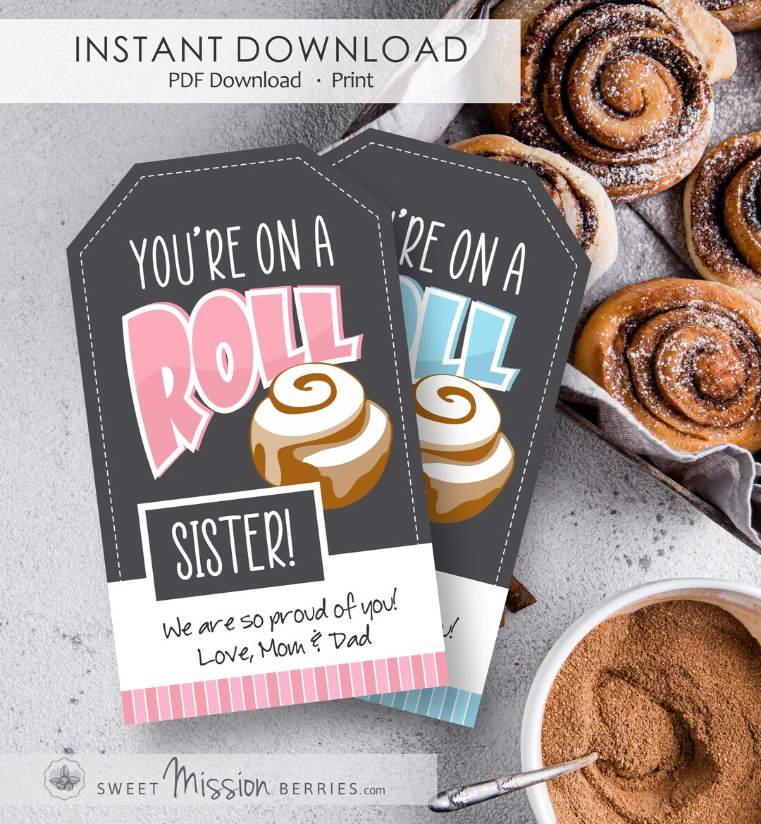 Missionary Gift Idea, Printable Missionary Gift Tag, on A Roll, Missionary Care Package, LDS ...