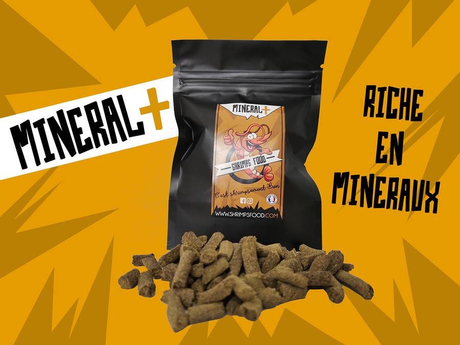 Minéral + Nourriture Pour Crevettes Aquarium Shrimpsfood Pellet Crevette