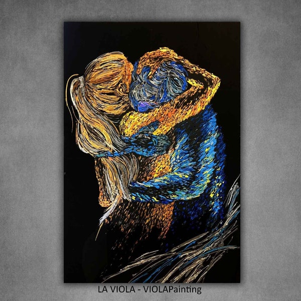 Love Couple Painting Etsy