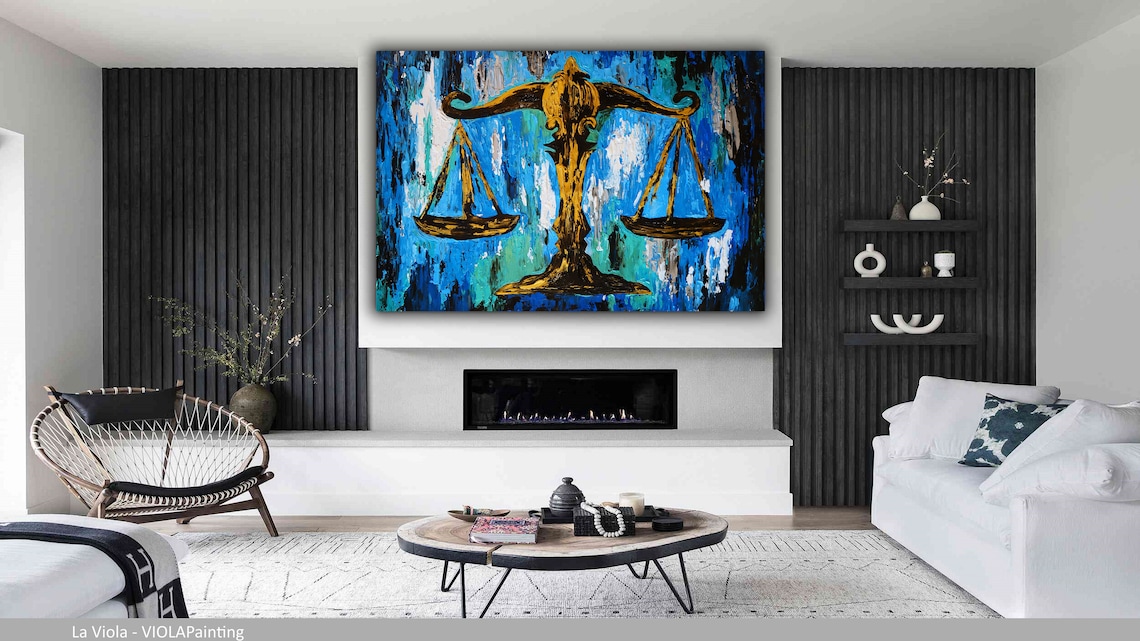 Law Office Decor, Law Office Print, Lawyer Canvas Wall Art Scale of ...