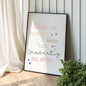 Poster Growth Mindset | Gift | Digital file | colorful | School | Classroom | Preschoolers | Teachers | Growth | Modern | KiTa decoration