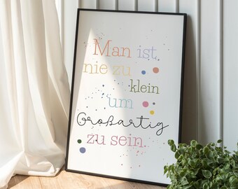 Poster Growth Mindset | Gift | Digital file | colorful | School | Classroom | Preschoolers | Teachers | Growth | Modern | KiTa decoration
