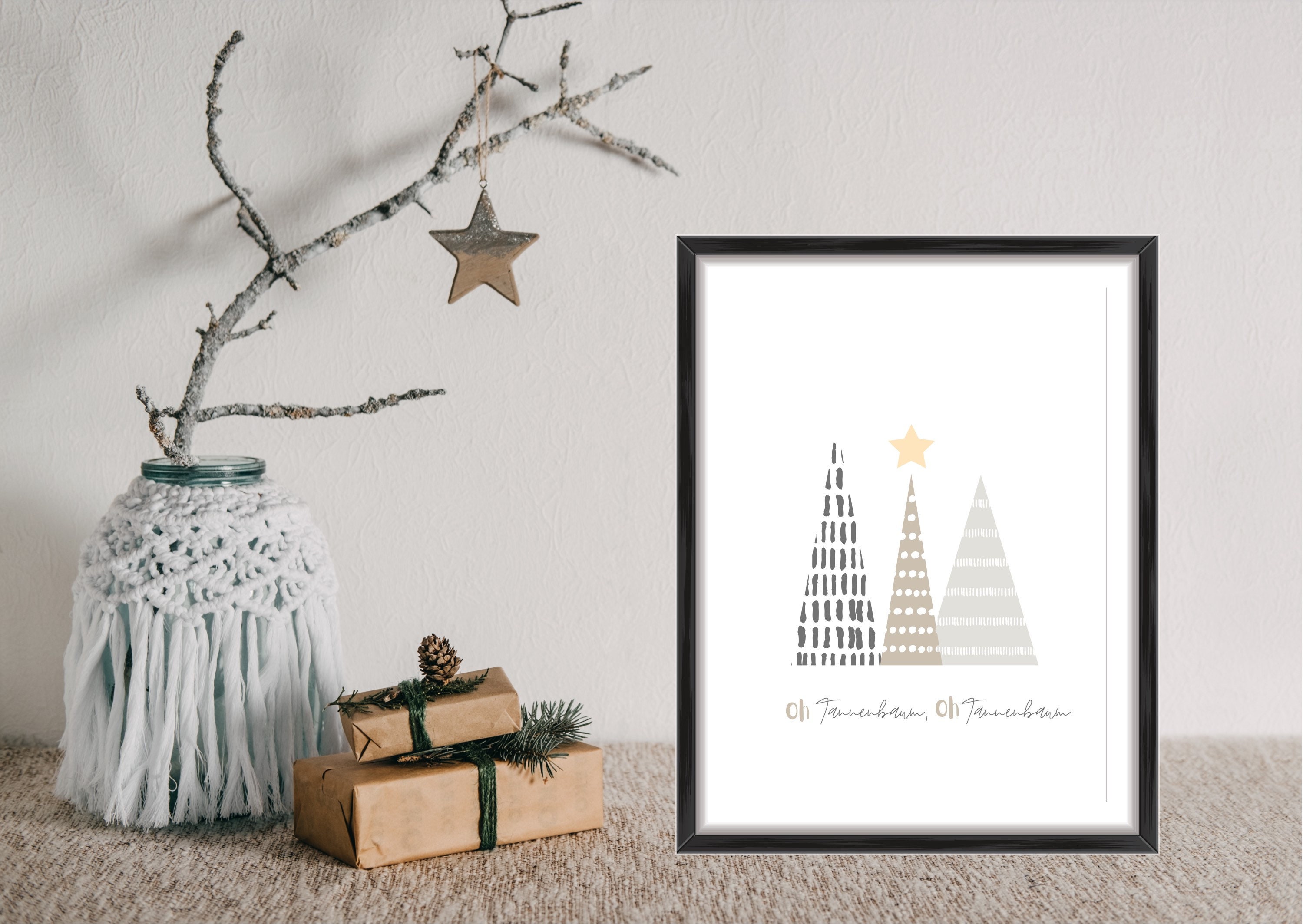 Poster Weihnachten OH TANNENBAUM Dekoratives Poster für Etsy.de