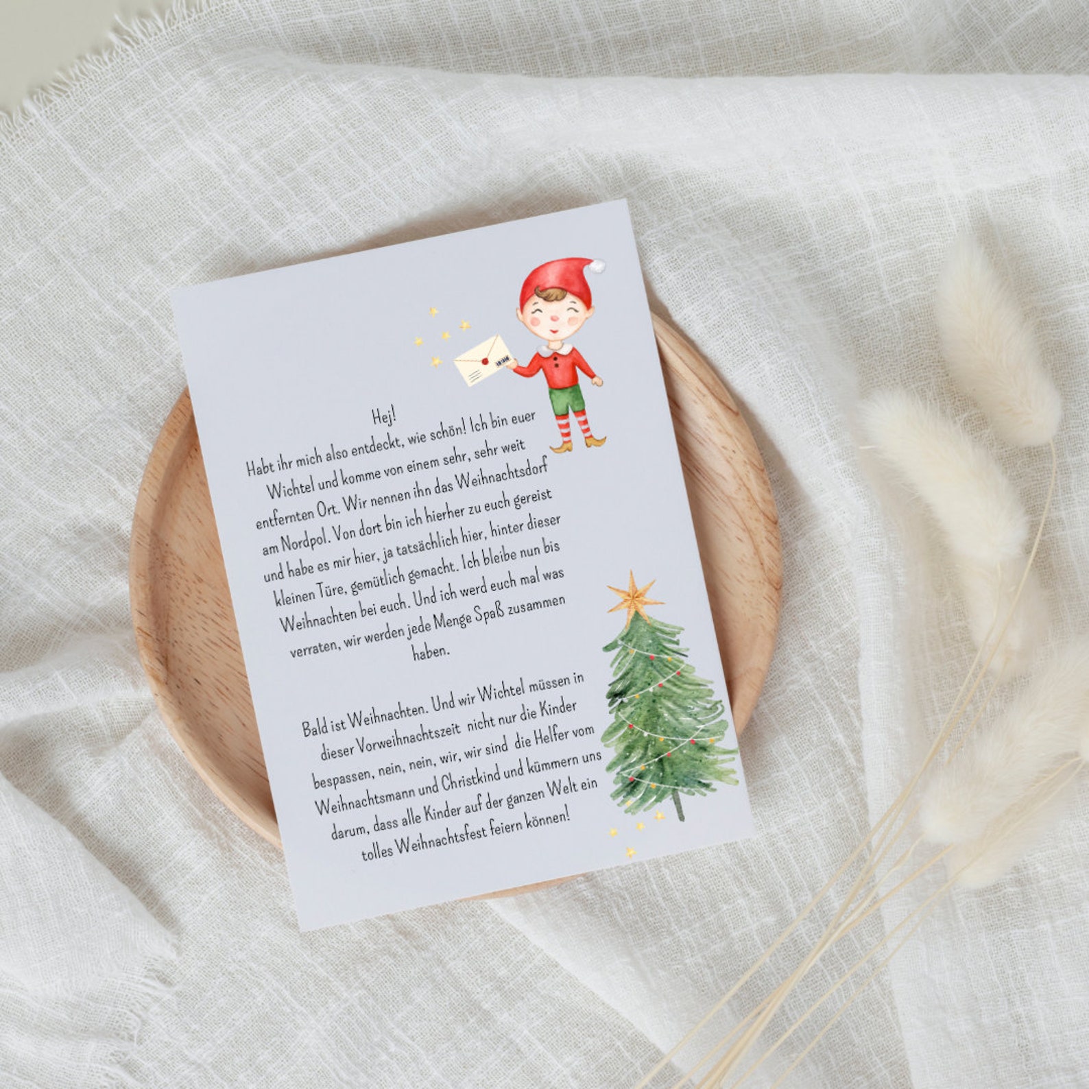 24 Wichtelbriefe zum ausdrucken magische Adventszeit Wichteltüre