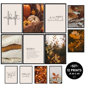 Mega paquete de estampados de otoño | Galería de impresiones SET | Otoño | Galería de Arte Pared Rústica | Acogedor | collage | Arte de pared | Calabaza | escandinavo |