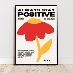 Arancione – Poster motivazionale | Poster minimalista | Decorazione murale moderna | Citazione ispiratrice | Idea regalo consapevolezza | giallo