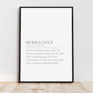 Posters | Christmas | “Definition of Christmas” | Christmas decoration | Scandinavian Christmas decorations | Christmas | Christmas picture |