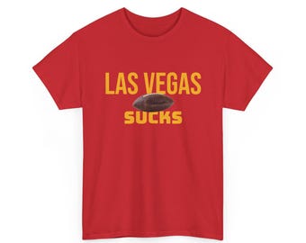 Las Vegas Sucks Football T-Shirt in Chief Colors - 2 varieties