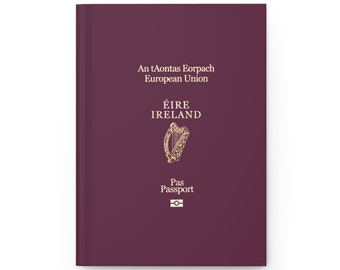 Irish Passport Hardcover Journal