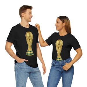 Soccer/Football Cup Trophy Unisex Jersey LIght Short Sleeve T-Shirt
