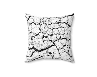 Square Pillow - Cracked Granite Pattern