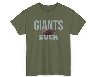 Giants Suck Football T-Shirt in Philly Colors - 3 varieties
