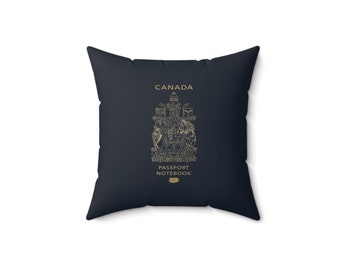 Canada Passport Spun Polyester Square Pillow
