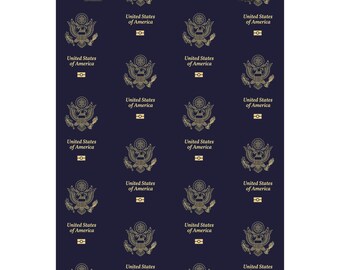 U.S. Passport themed Matte Vertical Posters