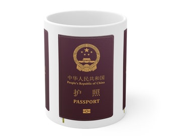 Chinese Passport 11oz Ceramic Mug