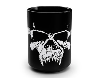 Horror Metal 15oz  Black Ceramic Mug