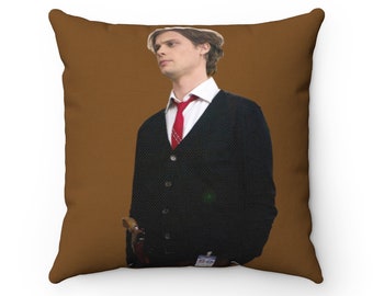 Spun Polyester Square Pillow - Spencer Reid, Criminal Minds (2 -sided)