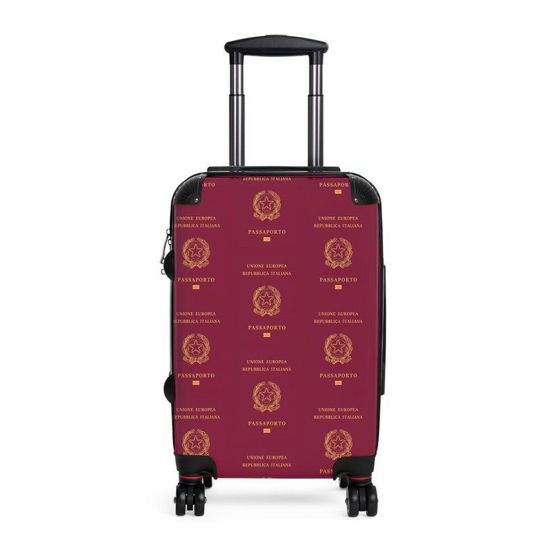 Suitcase Carry-on Italian Passport themed Luggage image 1