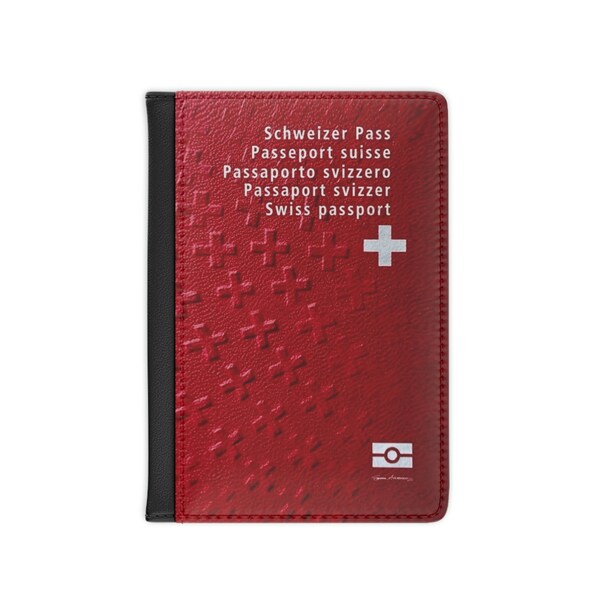 Passport Cover - Switzerland - Swiss RFID Passport Protector Cover  Credit Card Holder Travel Wallet