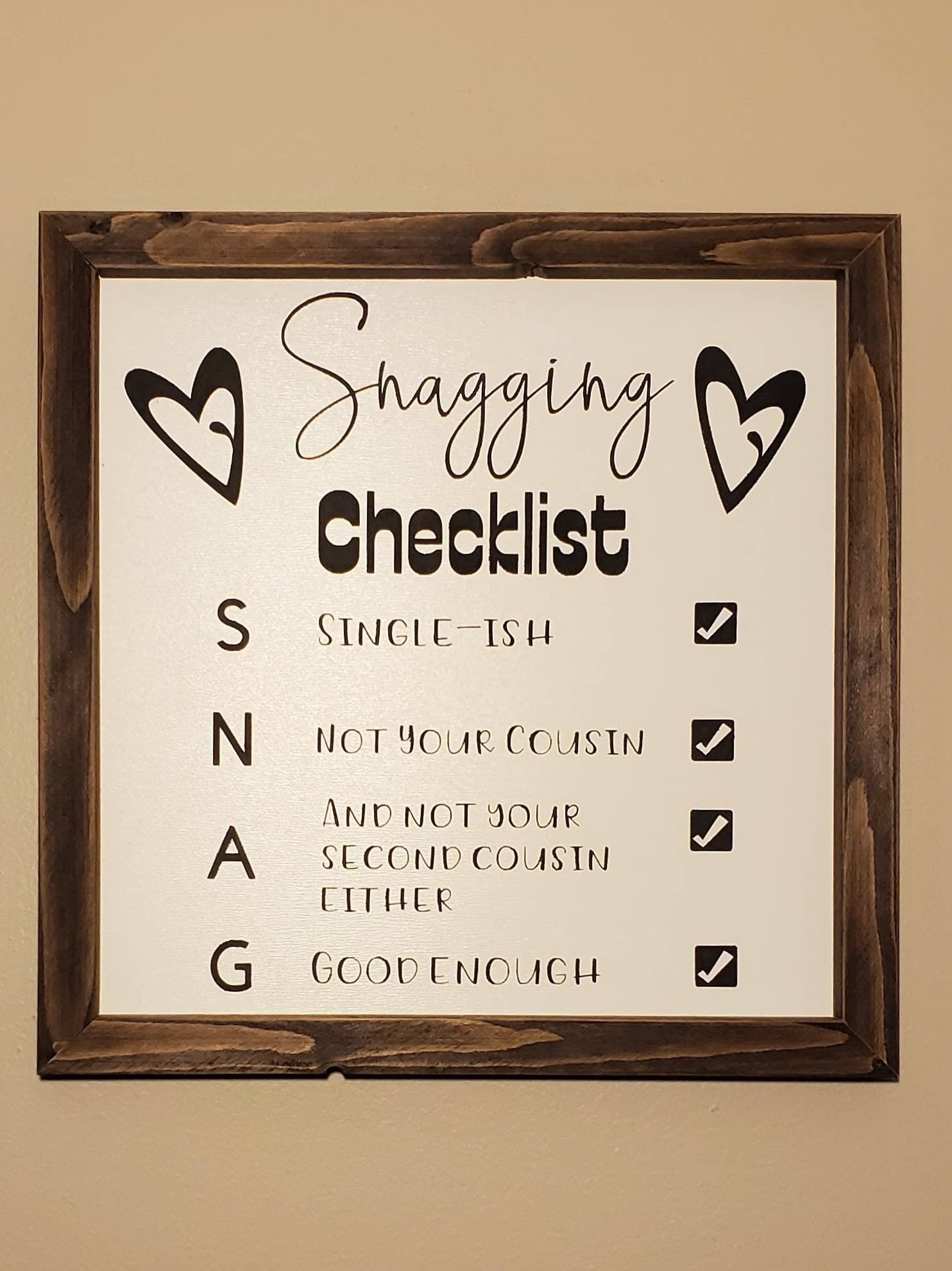 Natives Snagging Checklist Funny Native Sign Funny Native Etsy