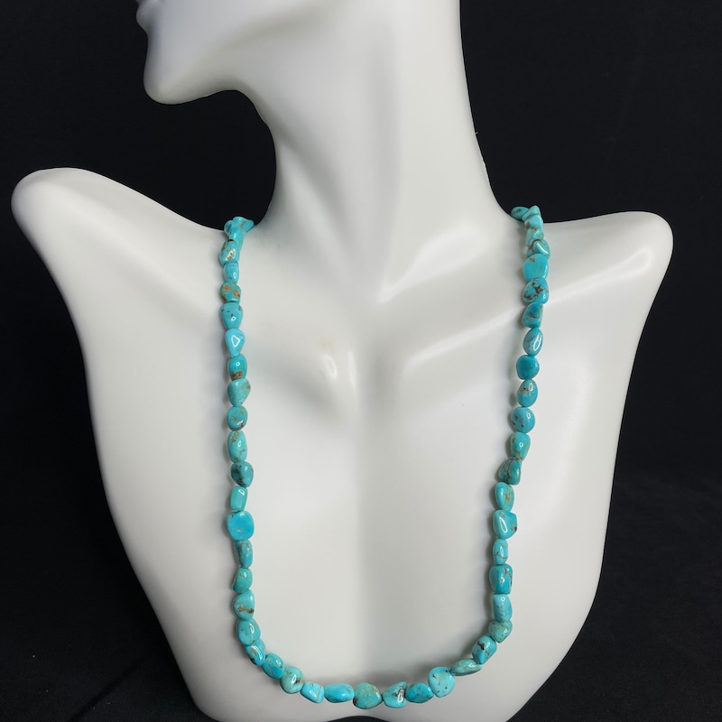 Donovan Nez Kingman Turquoise Sterling Necklace (LL) main image 1