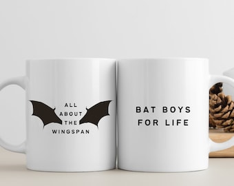 Taza ACOTAR, todo sobre la envergadura - Taza de cerámica Bat Boys For Life, tazas divertidas, ACOTAR, Rhysand Cassian Azriel, acotar merch, Bookish Gift