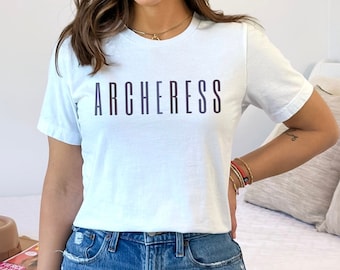 Archery Short Sleeve T-Shirt, Women Archer shirt, Bow and Arrow User shirt, Trad Archer shirt, Female Archer t-shirt, Archery Gift