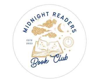 Middernacht Lezers Book Club Sticker | Leuke sticker | Laptopsticker | Kindle-stickers | leesgrage stickers | Boek minnaar geschenken | Sticker voor volwassenen