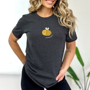 Bee Positive Short Sleeve Tee, Positivity T-Shirt, Self-Care Tee, Gift for Her, Gift for Him, Kindness themed Shirts, Inspirational Shirt