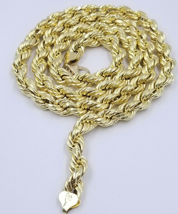 Necklace 10mm Rope Chain - Etsy 