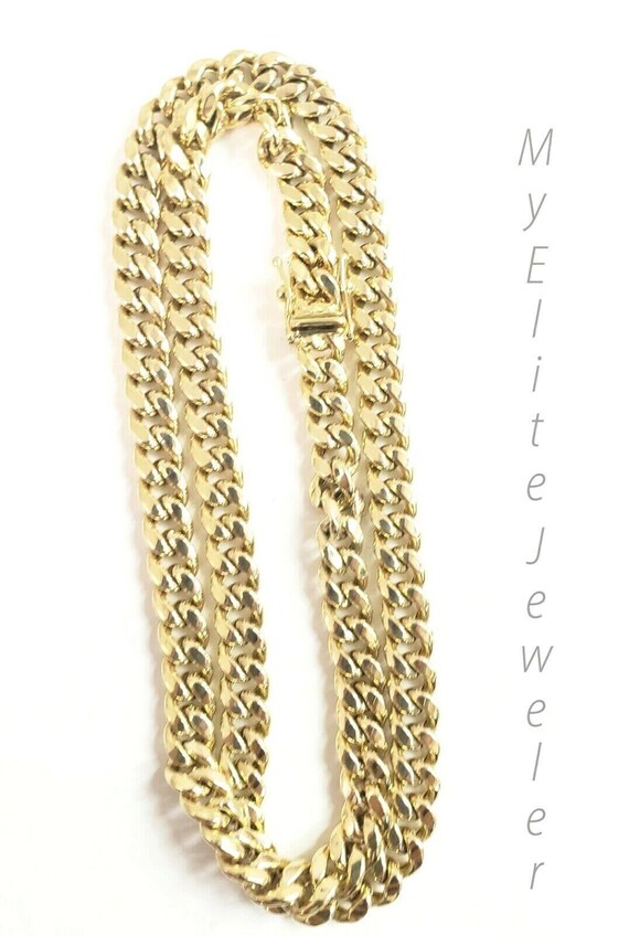 10k Yellow Gold Miami Cuban Link Chain Necklace 6mm 26