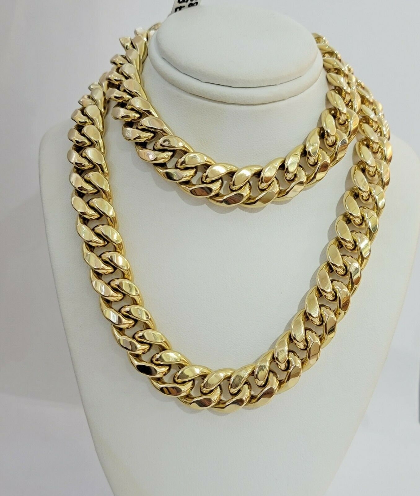 Real 10K Gold Chain Miami Cuban Link 